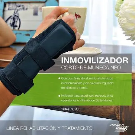 INMOVILIZADOR NEO CORTO DE MUÑECA UNIV. S, M, L,